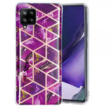 Samsung Galaxy A42 5G Cover Marmor Magenta