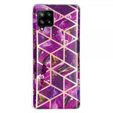 Samsung Galaxy A42 5G Cover Marmor Magenta