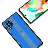 Samsung Galaxy A42 5G Cover med Metalplade Blå