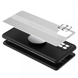 Samsung Galaxy A42 5G Cover med Metalplade Sølv