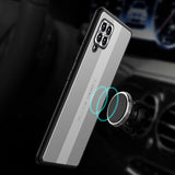 Samsung Galaxy A42 5G Cover med Metalplade Sølv