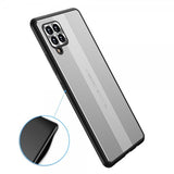 Samsung Galaxy A42 5G Cover med Metalplade Sølv