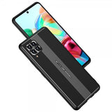 Samsung Galaxy A42 5G Cover med Metalplade Sort