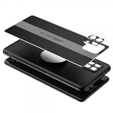 Samsung Galaxy A42 5G Cover med Metalplade Sort