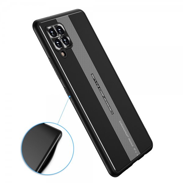 Samsung Galaxy A42 5G Cover med Metalplade Sort
