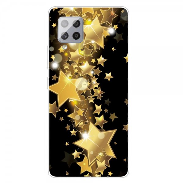 Samsung Galaxy A42 5G Cover Motiv Gyldne Stjerner