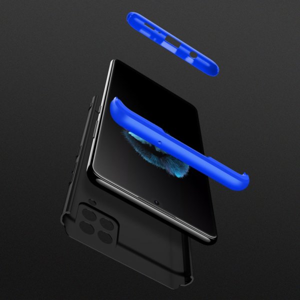 GKK Samsung Galaxy A42 5G Cover Tredelt Sort Blå