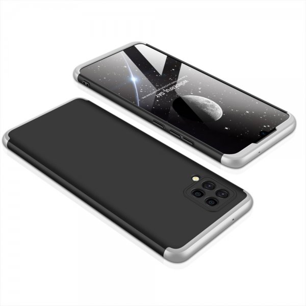 GKK Samsung Galaxy A42 5G Cover Tredelt Sort Sølv