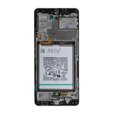 Samsung Galaxy A42 5G Skærm med LCD Display + Batteri Original - Sort