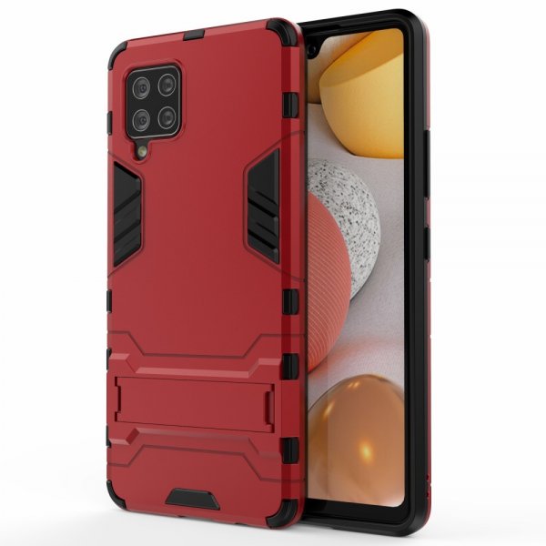 Samsung Galaxy A42 5G Cover Armor Stativfunktion Rød