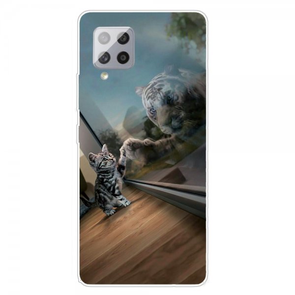 Samsung Galaxy A42 5G Cover Motiv Kat og Tiger