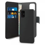 Puro Samsung Galaxy A51 Cover Wallet Detachable 2 i 1 Sort