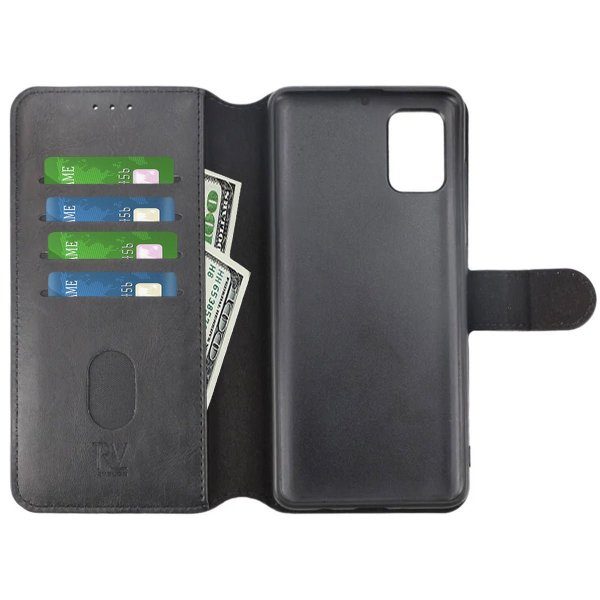 Rvelon Samsung Galaxy A51 Etui Magnetisk Aftageligt Cover Sort