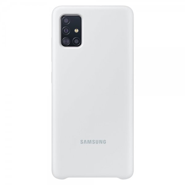 Samsung Original Galaxy A51 Cover Silikone Hvid