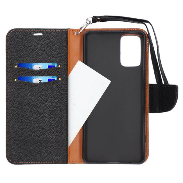 Samsung Galaxy A52/A52s 5G Etui med Håndrem Sort