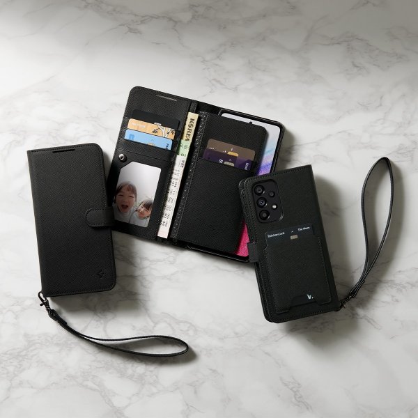 Spigen Samsung Galaxy A53 5G Etui Wallet S Plus Sort