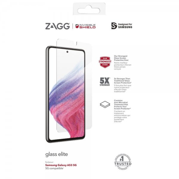 ZAGG InvisibleShield Samsung Galaxy A53 5G Skærmbeskyttelse Glass Elite