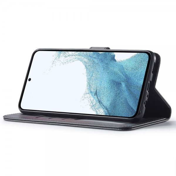Lc.Imeeke Samsung Galaxy A54 5G Cover med Kortlomme Standerfunktion Sort