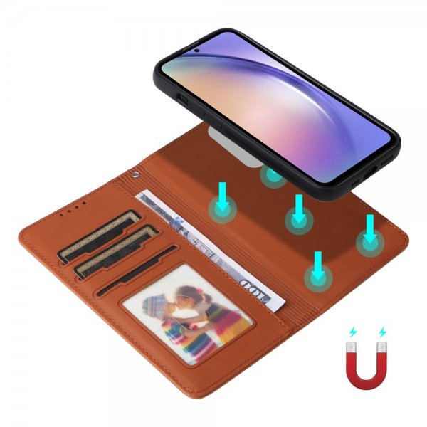 Betopnice Samsung Galaxy A54 5G Cover med aftageligt etui 005 Brun