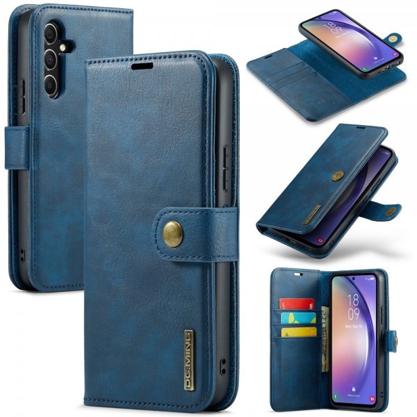 Dg.Ming Samsung Galaxy A54 5G Cover med aftageligt etui Blå