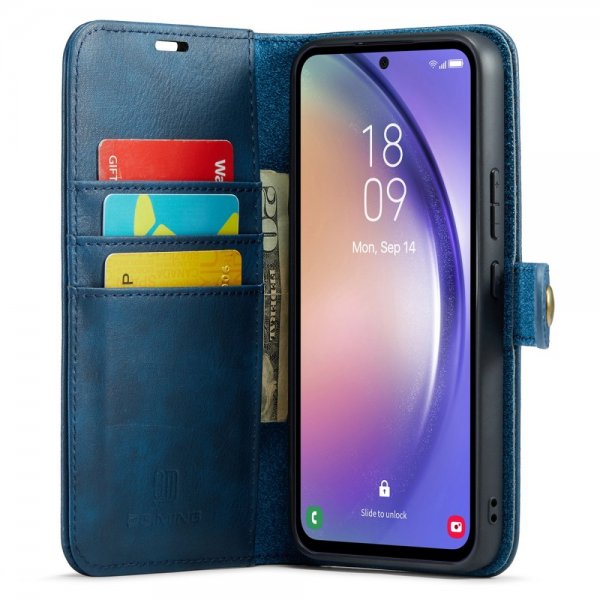 Dg.Ming Samsung Galaxy A54 5G Cover med aftageligt etui Blå