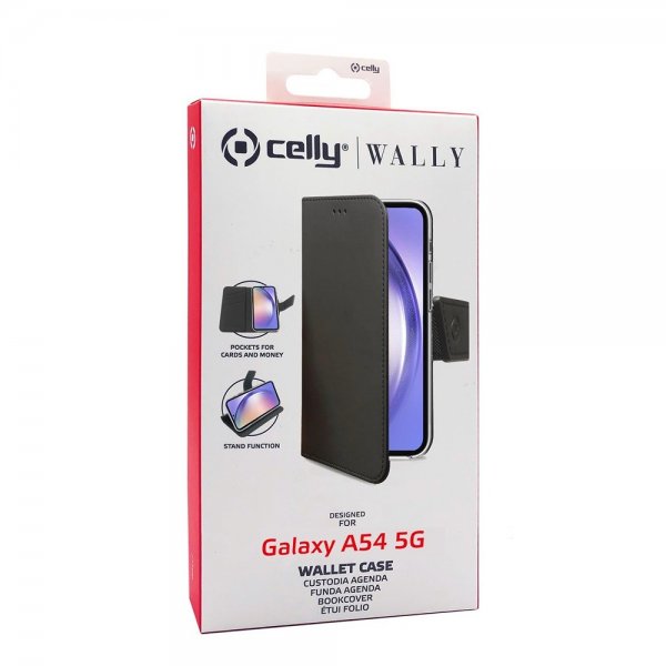 Celly Samsung Galaxy A54 5G Etui Wally Wallet Case Sort