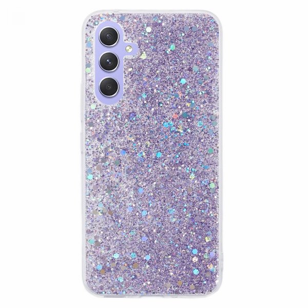 Nordic Covers Samsung Galaxy A54 5G Cover Sparkle Series Lilla Lilla