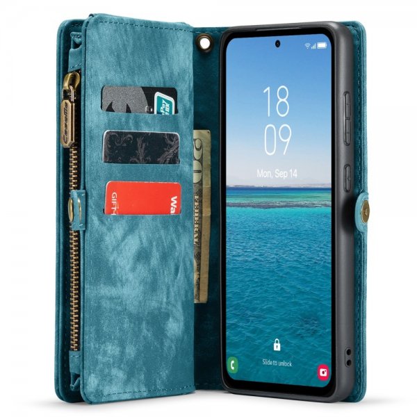CaseMe Samsung Galaxy A55 Etui 008 Series Aftageligt Cover Blå