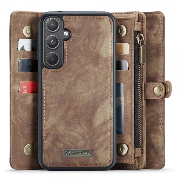 CaseMe Samsung Galaxy A55 Etui 008 Series Aftageligt Cover Brun
