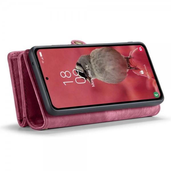 CaseMe Samsung Galaxy A55 Etui 008 Series Aftageligt Cover Rød