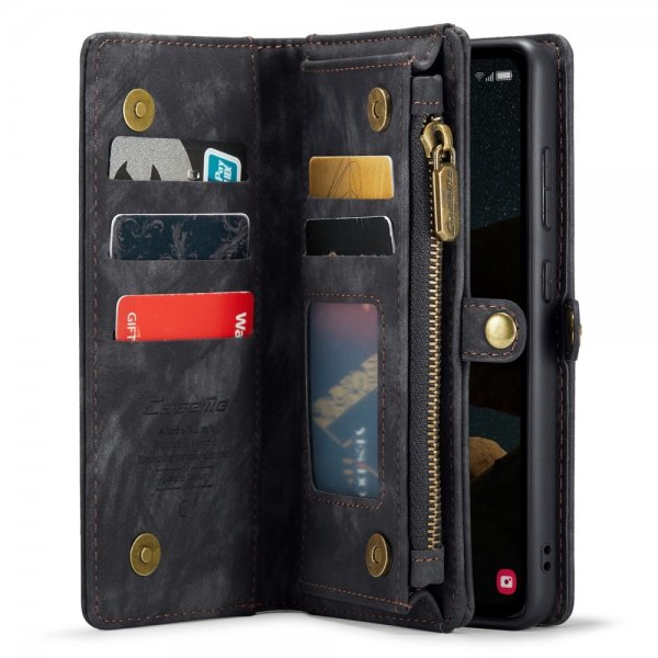 CaseMe Samsung Galaxy A55 Etui 008 Serie Aftagelig Skal Sort