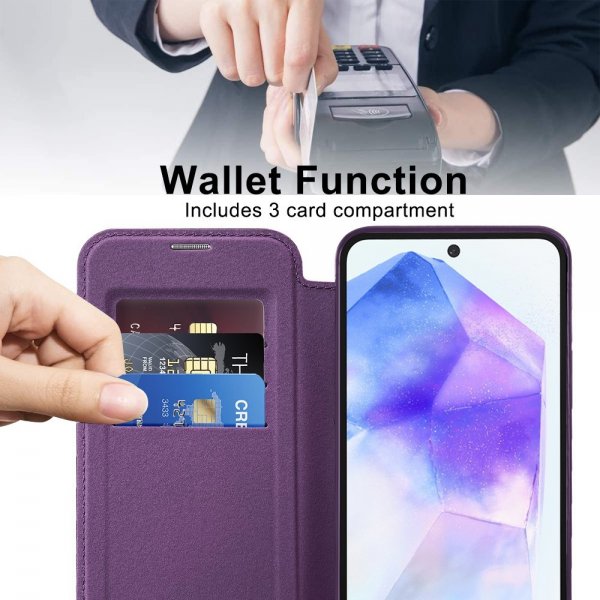 Samsung Galaxy A55 Cover MagSafe Lilla