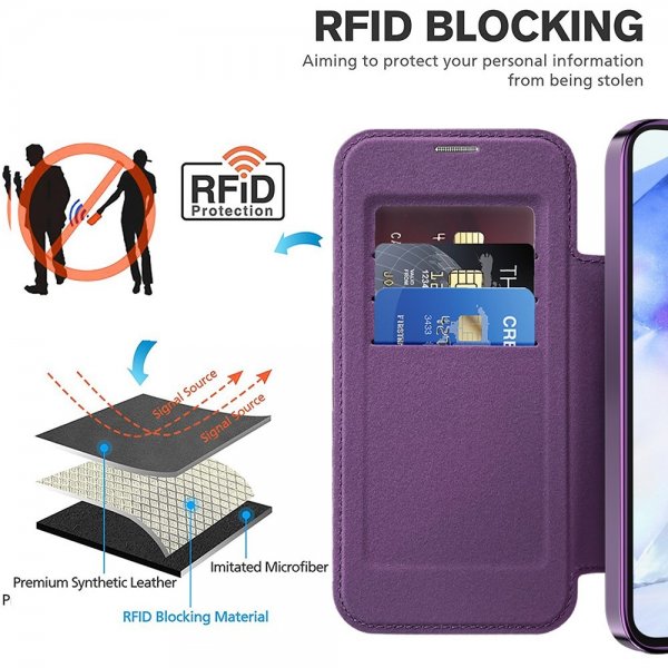 Samsung Galaxy A55 Cover MagSafe Lilla