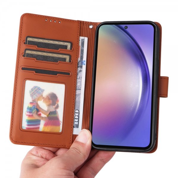 Betopnice Samsung Galaxy A55 Etui med Aftageligt Cover 005 Brun
