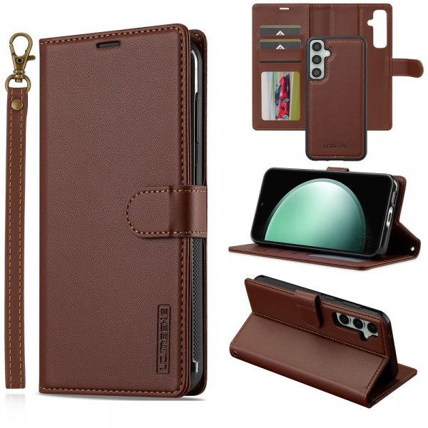 Lc.Imeeke Samsung Galaxy A55 Etui med Aftageligt Cover L2 Series MagSafe Brun