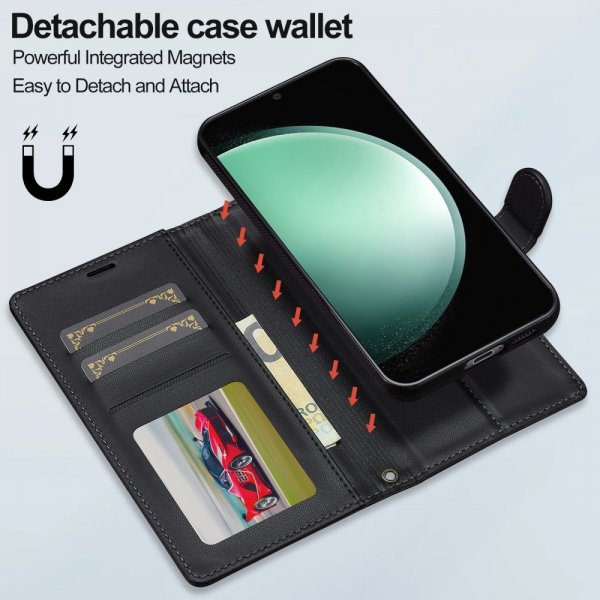Lc.Imeeke Samsung Galaxy A55 Cover med Aftageligt Cover L2 Series MagSafe Sort