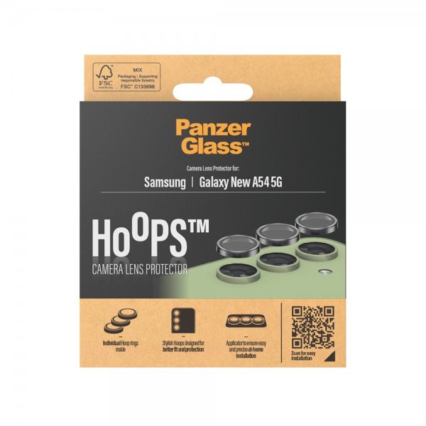 PanzerGlass Samsung Galaxy A55 Kamerabeskyttelse Hoops Sort