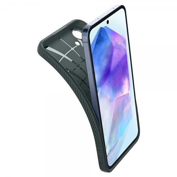 Spigen Samsung Galaxy A55 Cover Liquid Air Abyss Green