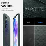 Spigen Samsung Galaxy A55 Cover Liquid Air Abyss Green
