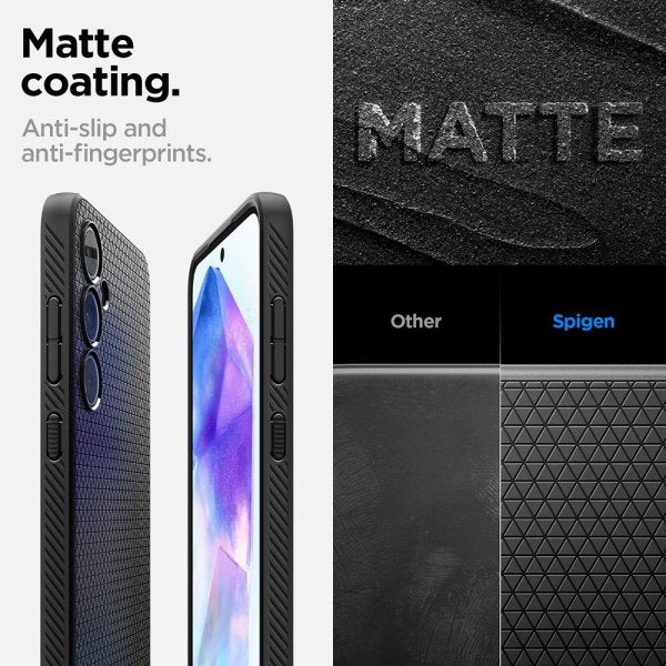 Spigen Samsung Galaxy A55 Cover Liquid Air Mat Sort