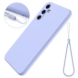 Samsung Galaxy A55 Cover med Strap Silikone Lilla