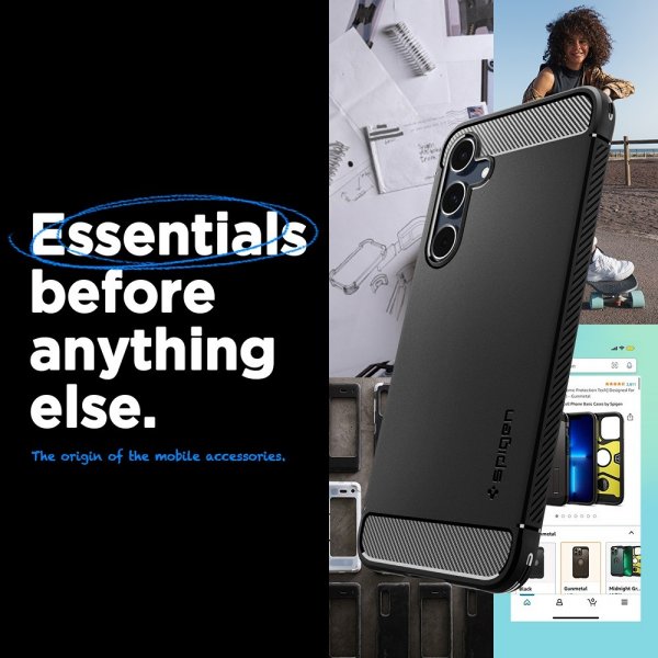 Spigen Samsung Galaxy A55 Cover Rugged Armor Mat Sort