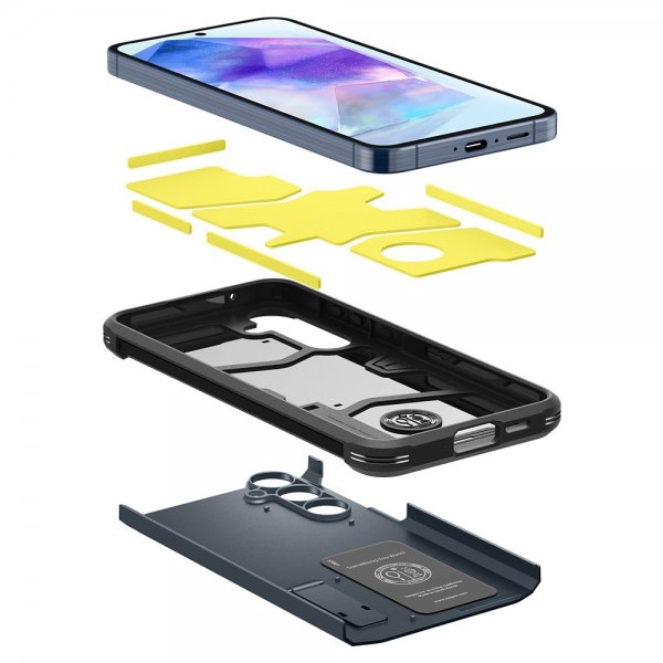 Spigen Samsung Galaxy A55 Cover Tough Armor Metal Slate