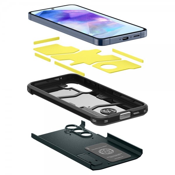 Spigen Samsung Galaxy A55 Cover Tough Armor Phantom Green