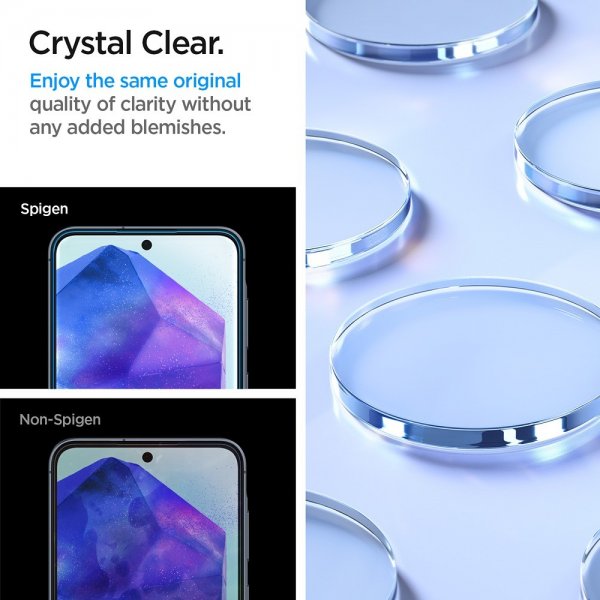 Spigen Samsung Galaxy A55 Skærmbeskyttelse GLAS.tR ALIGNmaster 2-pak
