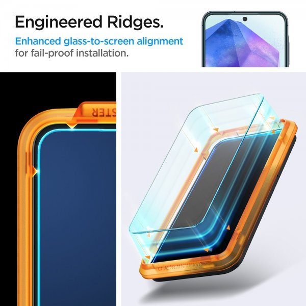 Spigen Samsung Galaxy A55 Skærmbeskyttelse GLAS.tR ALIGNmaster 2-pak