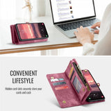 CaseMe Samsung Galaxy A56 Etui 008 Serie Aftagelig Skal Rød