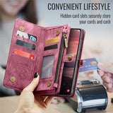 CaseMe Samsung Galaxy A56 Etui 008 Serie Aftagelig Skal Rød