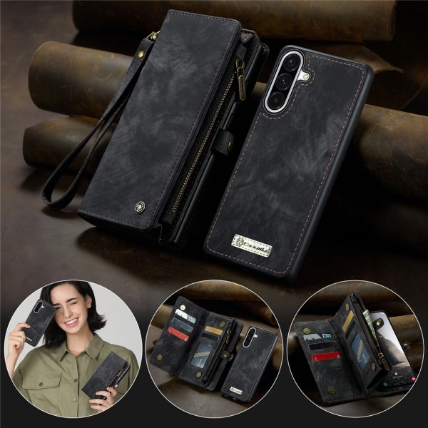 CaseMe Samsung Galaxy A56 Etui 008 Series Aftageligt Cover Sort