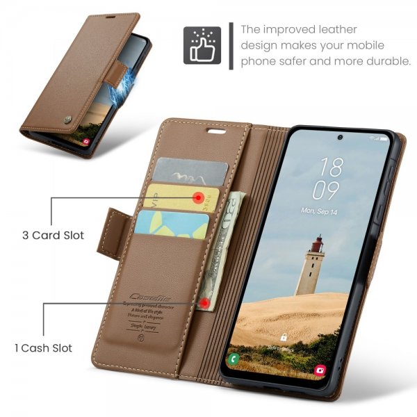 CaseMe Samsung Galaxy A56 Etui 023 Series Brun
